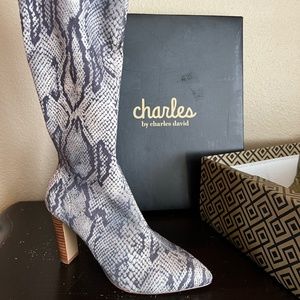 Charles by Charles David ~ Dalton ~ snake print stretch boot